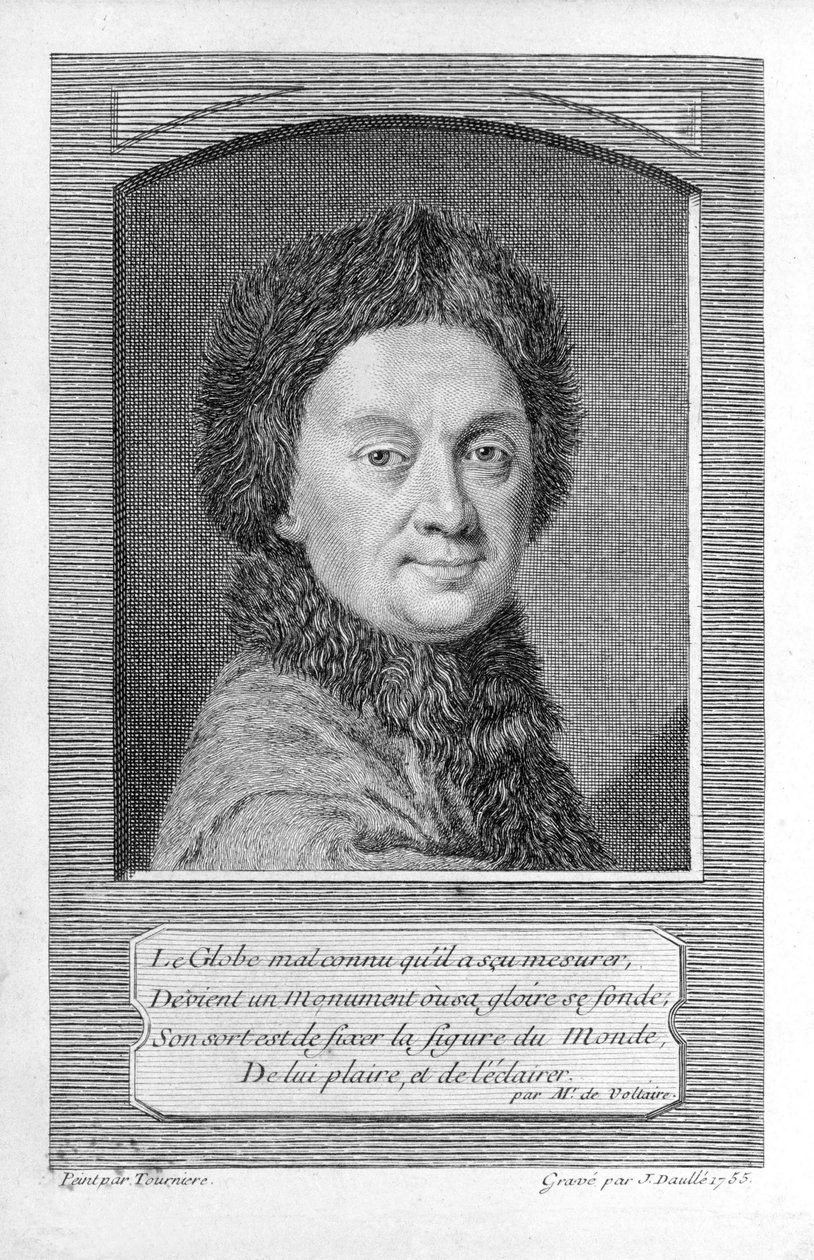 Pierre-Louis Moreau de Maupertuis, astronoom door Jean Daullé