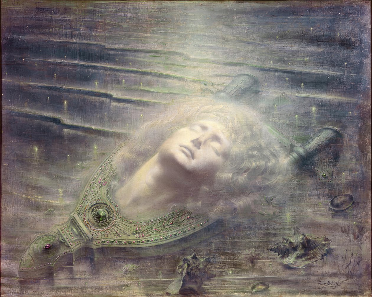 Orpheus door Jean Delville