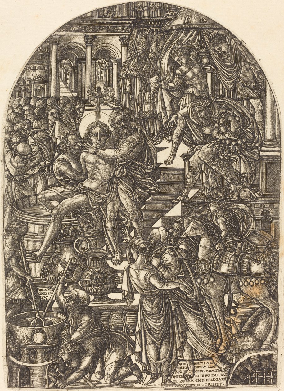 Het Martelaarschap van Sint Johannes de Evangelist door Jean Duvet