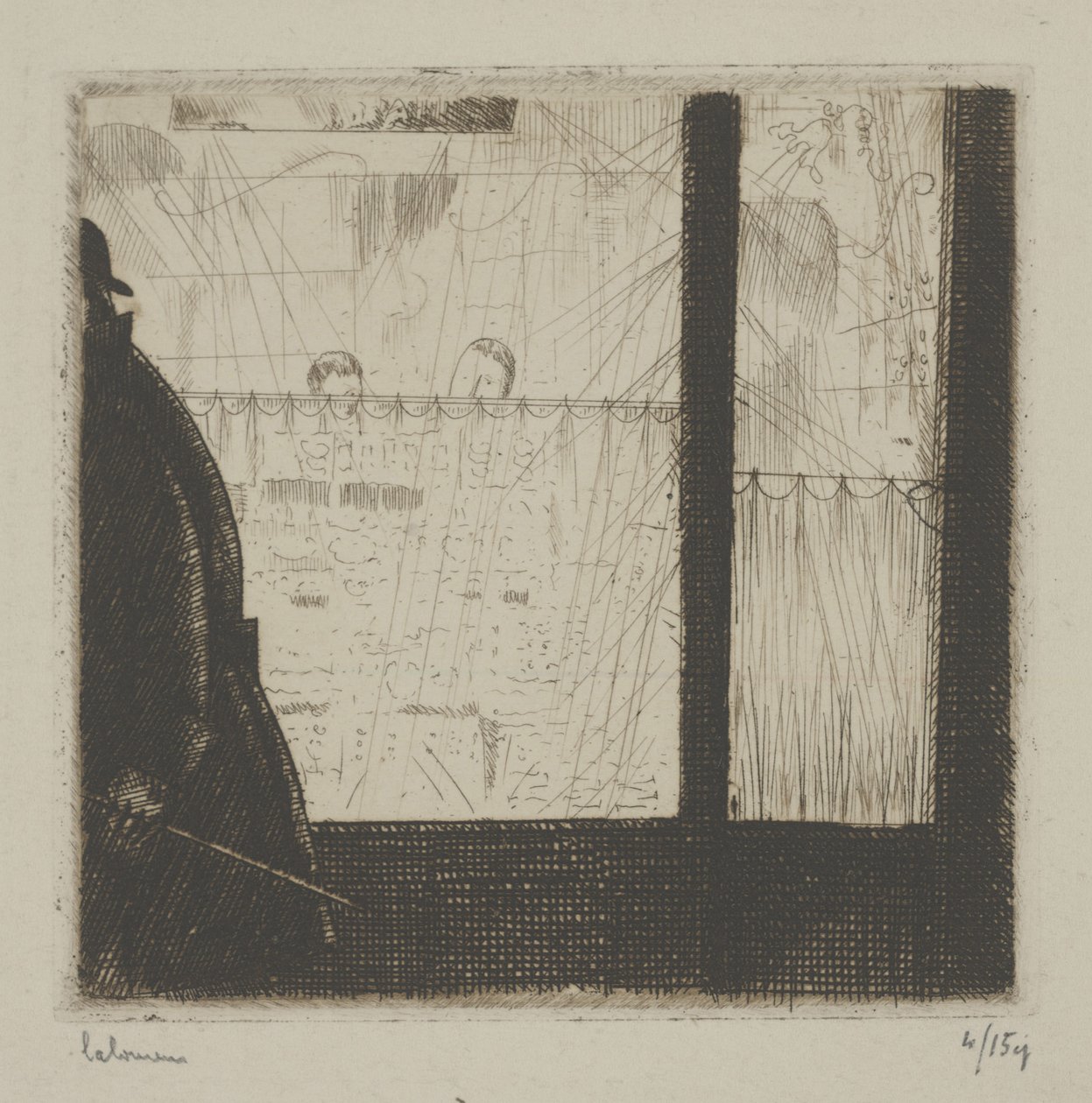 De Winkeliers. door Jean-Emile Laboureur