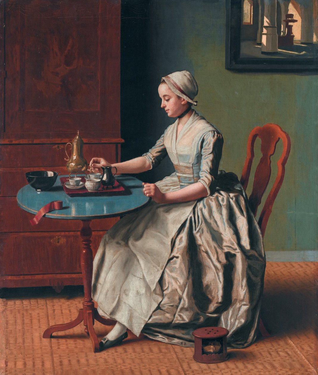 Een Nederlands meisje aan het ontbijt door Jean Étienne Liotard