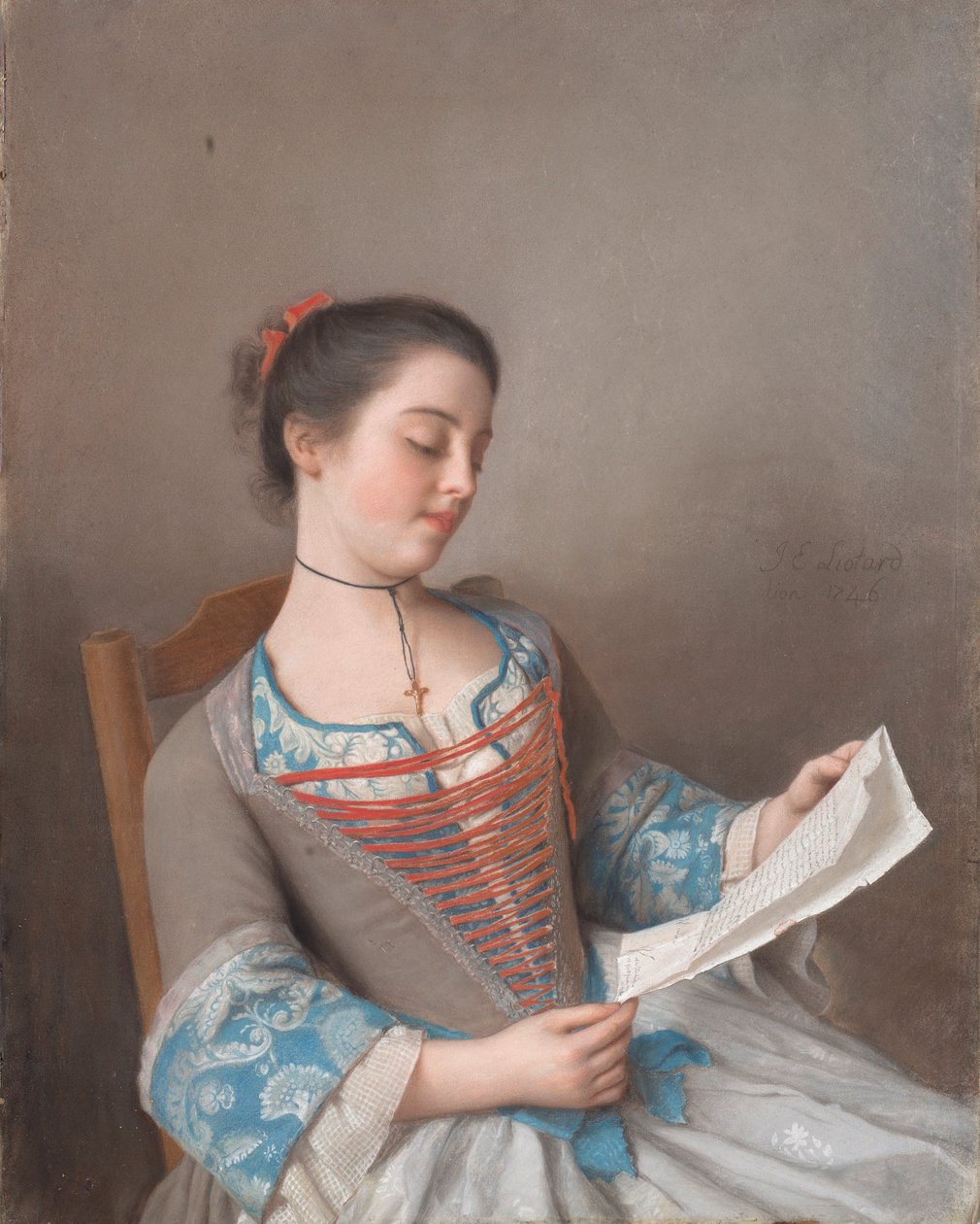 Italiaans: La bella lectora
Frans: La liseuse door Jean Étienne Liotard