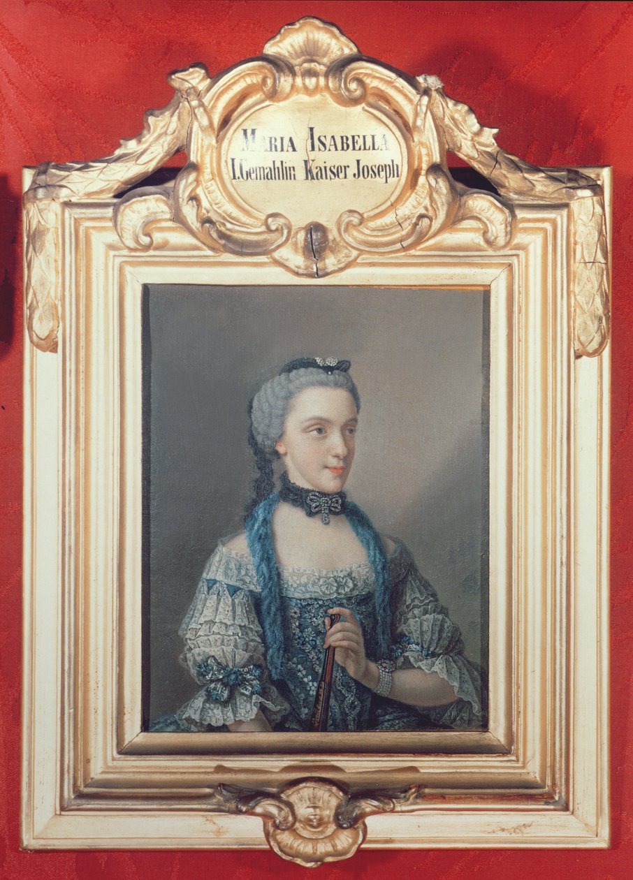Maria Isabella van Parma, eerste vrouw van Joseph II Heilige Roomse Keizer door Jean Étienne Liotard
