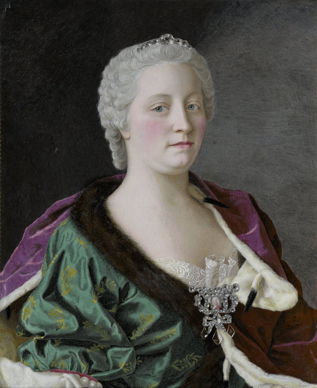 Portret van Maria Theresia van Oostenrijk door Jean Étienne Liotard