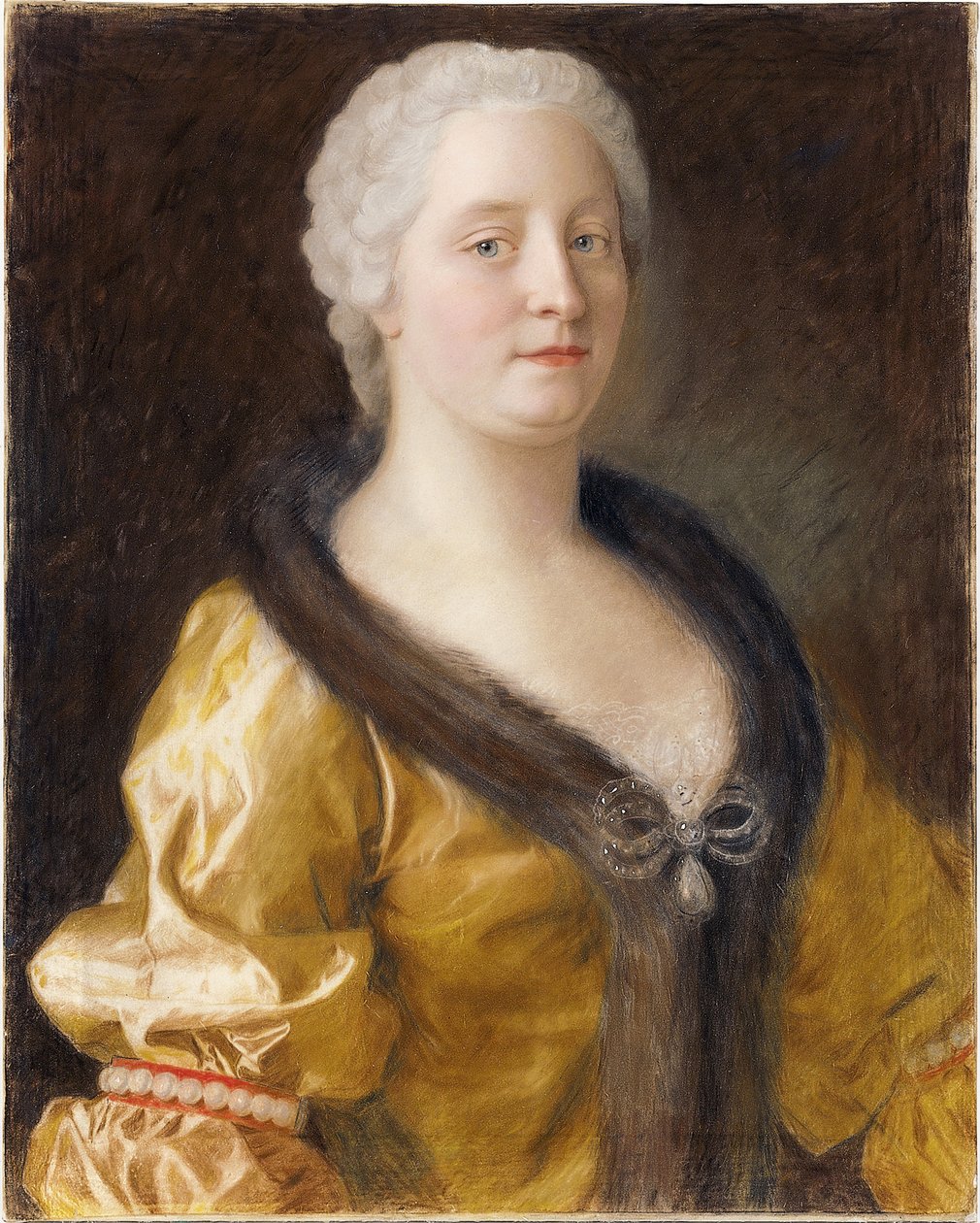 Portret van keizerin Maria Theresia van Oostenrijk door Jean Étienne Liotard