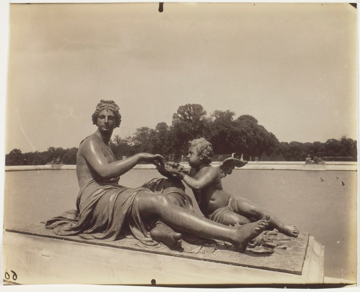 Versailles, Park hoek door Jean Eugène Auguste Atget