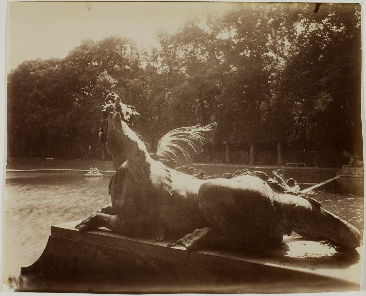 Versailles, Grand Trianon, Draak door Hardy door Jean Eugène Auguste Atget