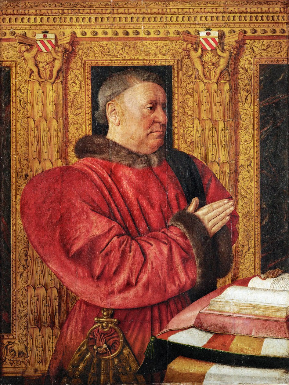 Guillaume Jouvenel des Ursins was kanselier onder Charles VII en Louis XI ... door Jean Fouquet