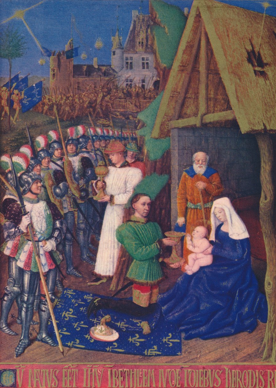 De Aanbidding der Wijzen, ca. 1455, 1939 door Jean Fouquet