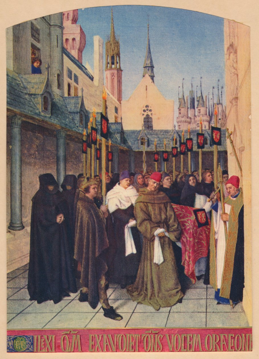 De begrafenis van Etienne Chevalier door Jean Fouquet
