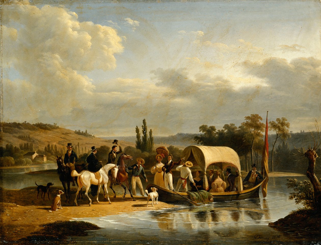 Het Vertrek, 1836 door Jean Francois Demay