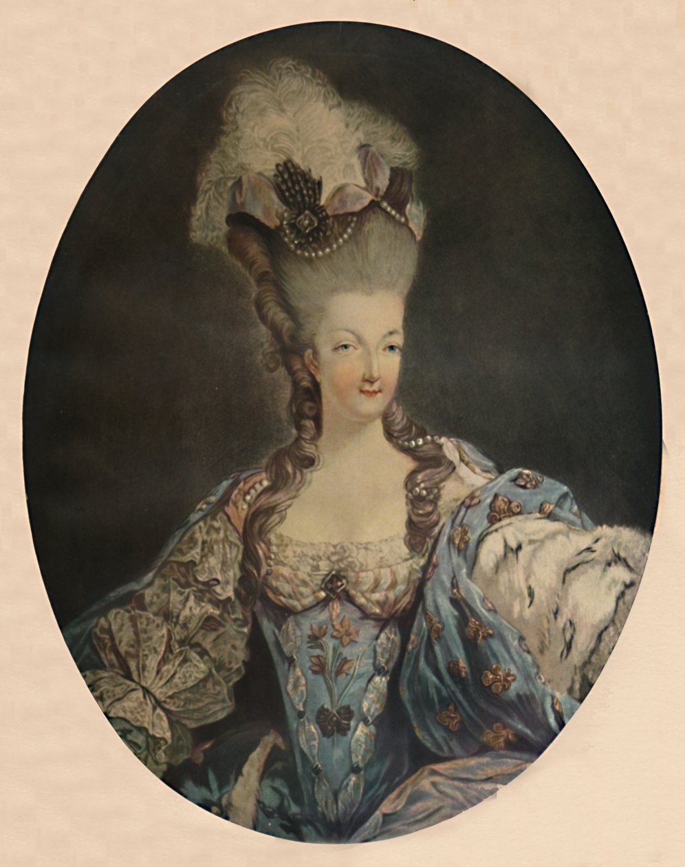 Marie Antoinette, koningin van Frankrijk, 1777, 1913 door Jean Francois Janinet