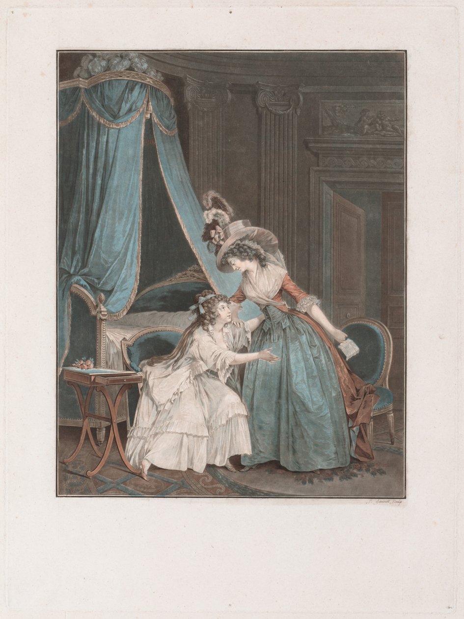 De indiscretie, 1788 door Jean Francois Janinet