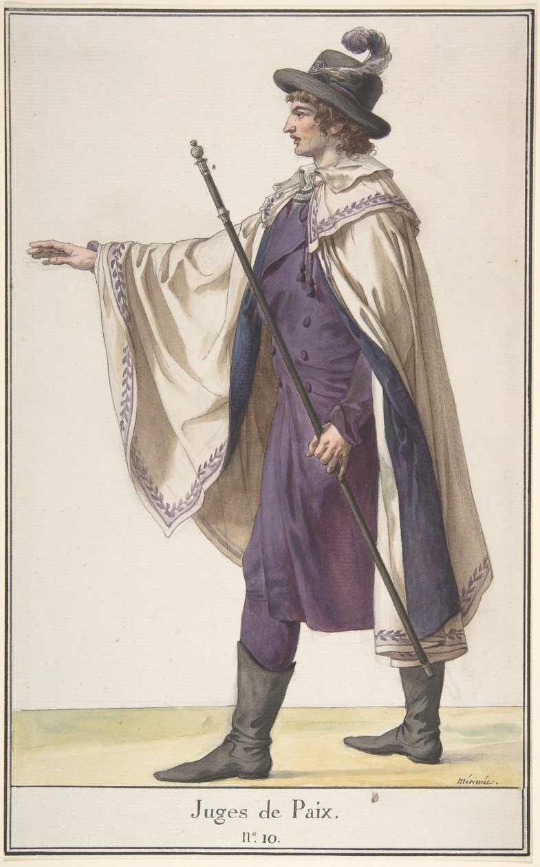 Een Vrederechter, ca. 1798-99 door Jean Francois Leonor Merimee
