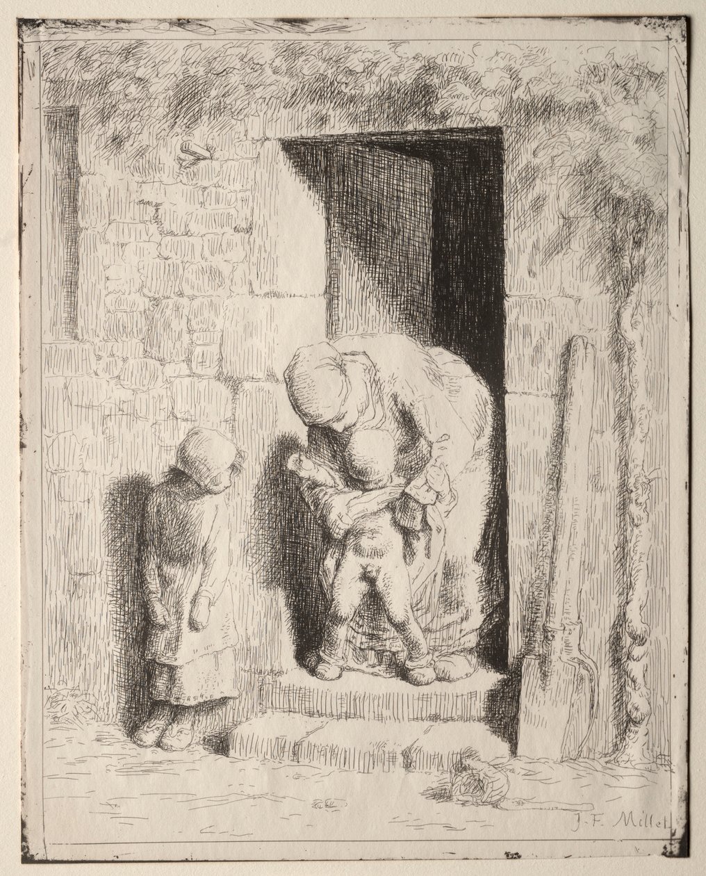 Moederlijke Voorzorg door Jean Francois Millet