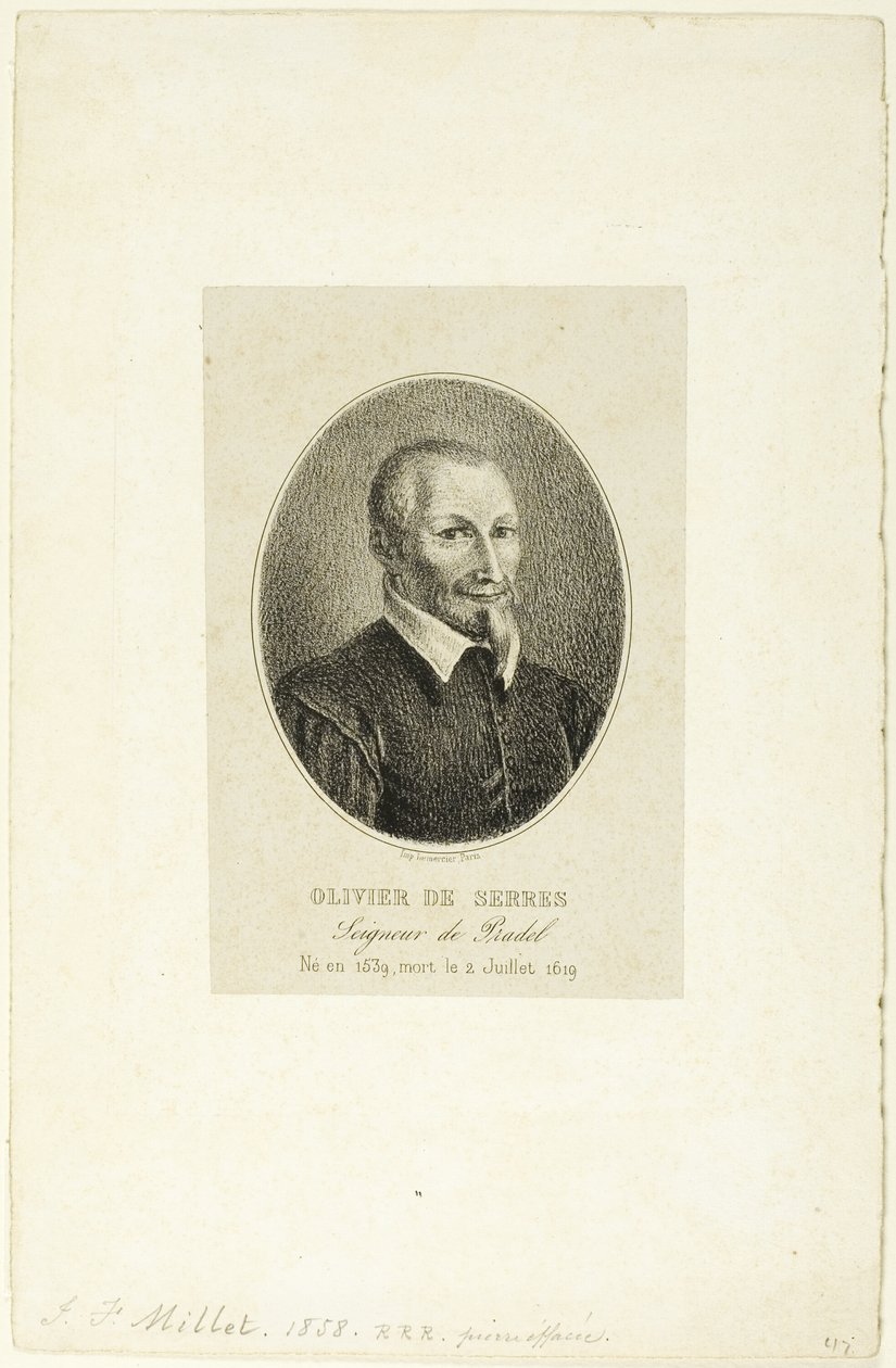 Olivier de Serres door Jean Francois Millet