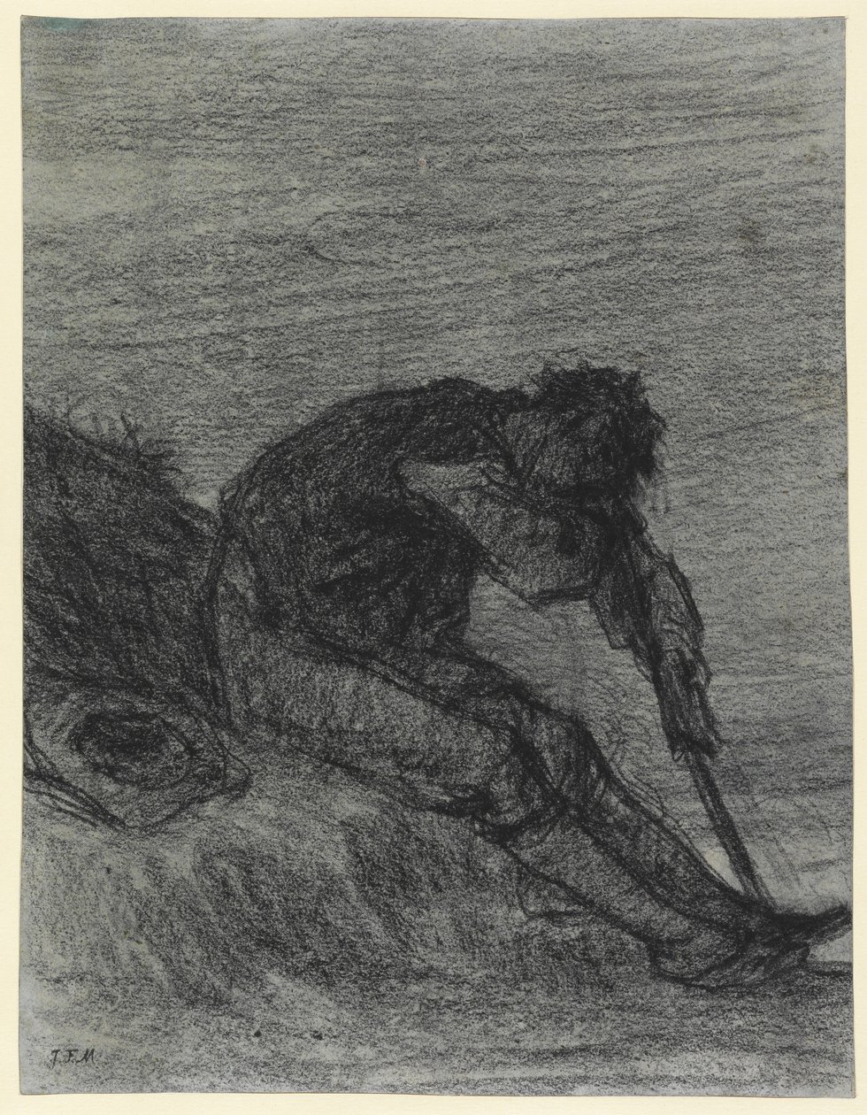 De Vermoeide Hooimaker door Jean Francois Millet