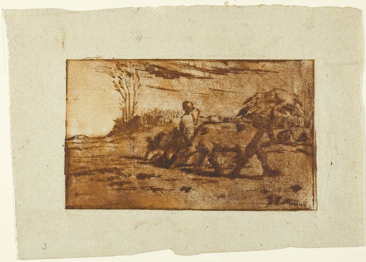 De twee koeien door Jean-Francois Millet