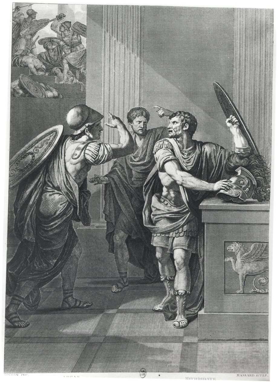 Arcan en Mithridate, illustratie uit 