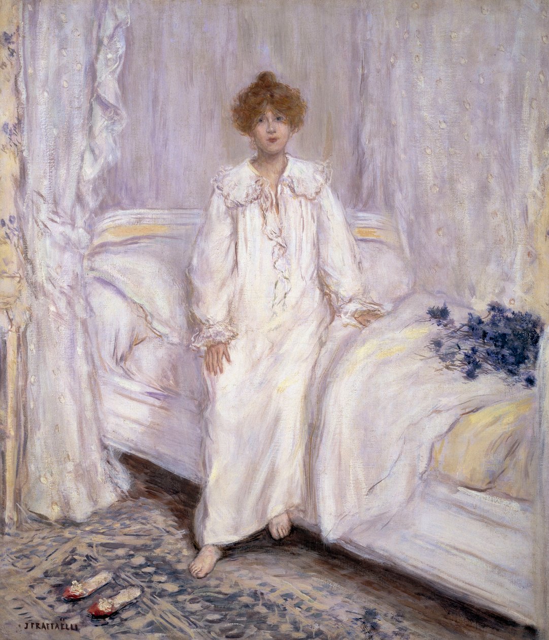 Het ontwaken, 1885-95 door Jean Francois Raffaelli
