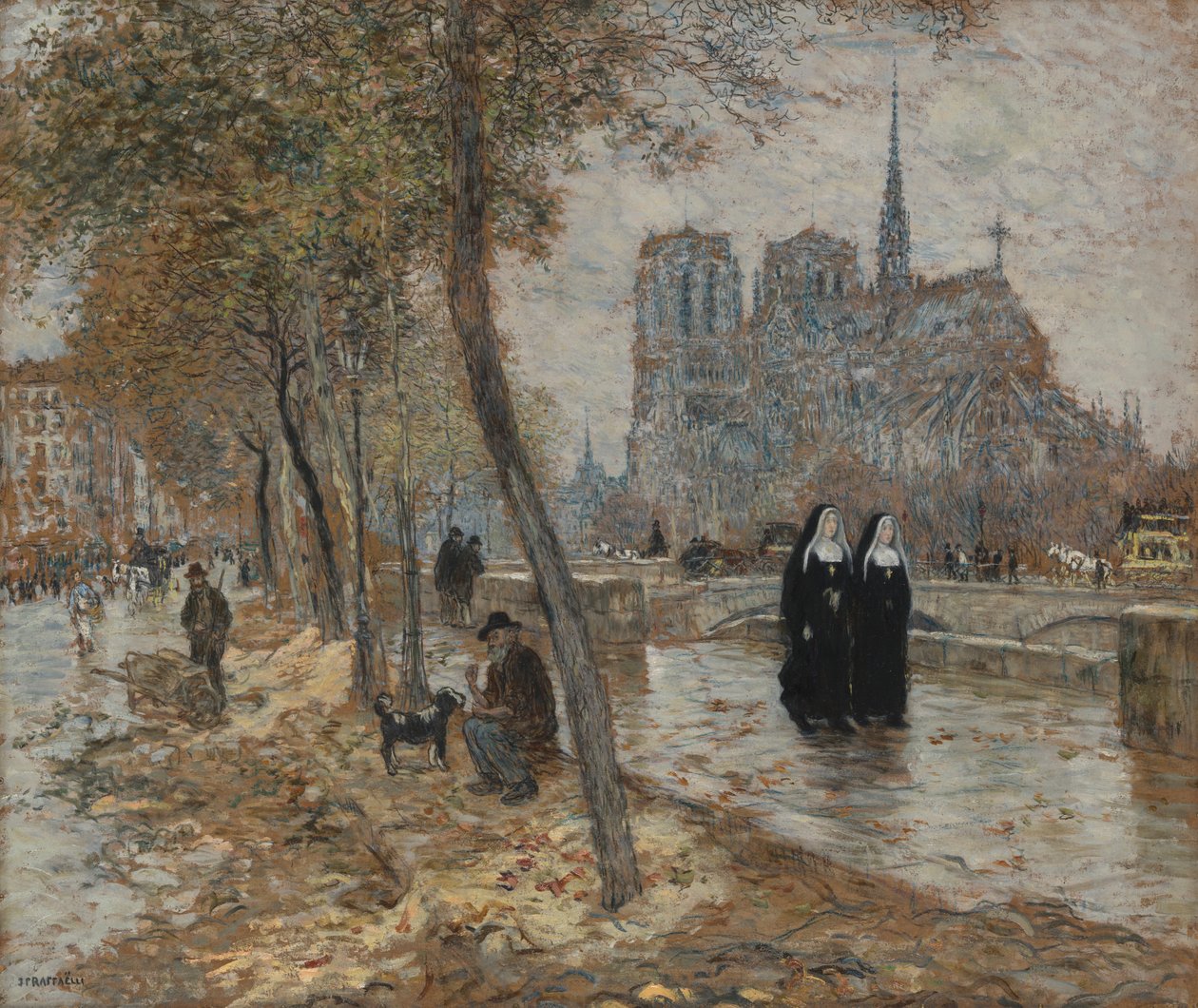 Notre Dame de Paris door Jean Francois Raffaelli