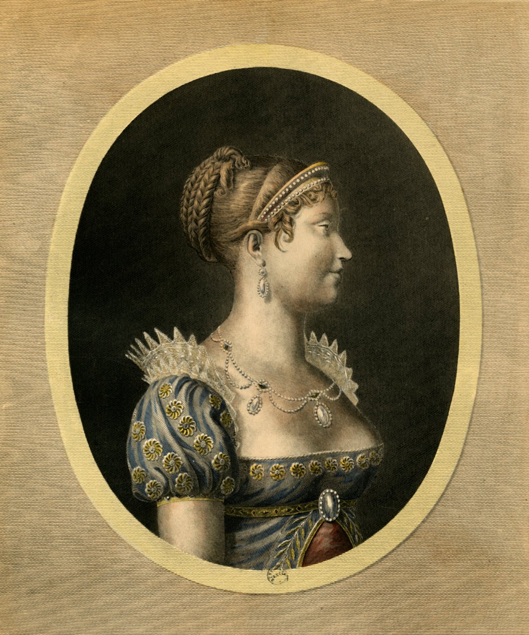 Marie Louise, Hertogin van Parma, ca. 1810, 1921 door Jean Francois Ribault