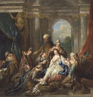 De Toilette van Esther door Jean-François de Troy