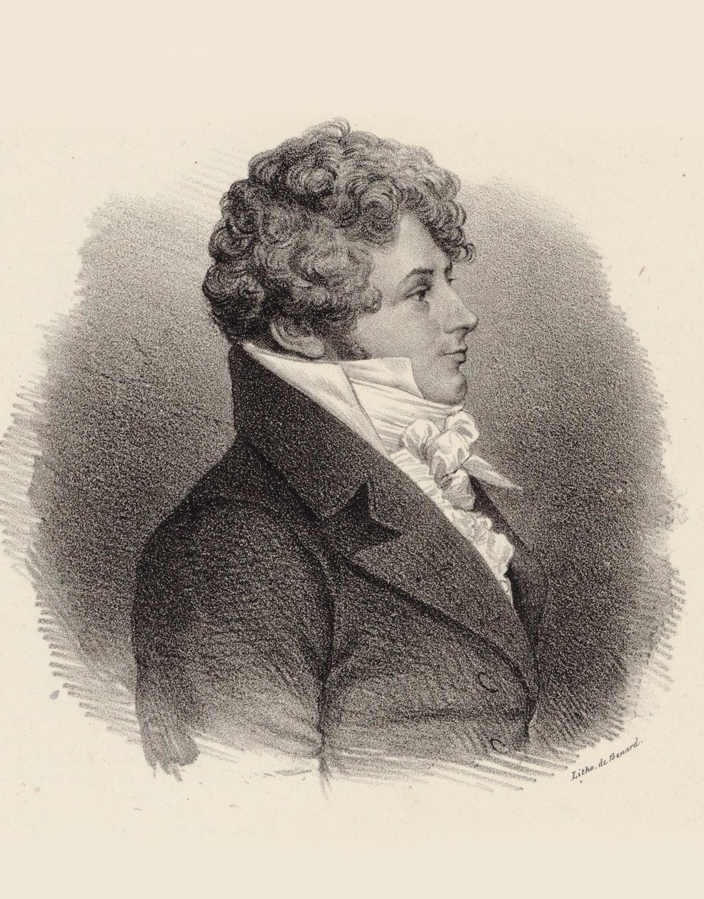 Portret van pianist en componist Daniel Steibelt door Jean François Benard