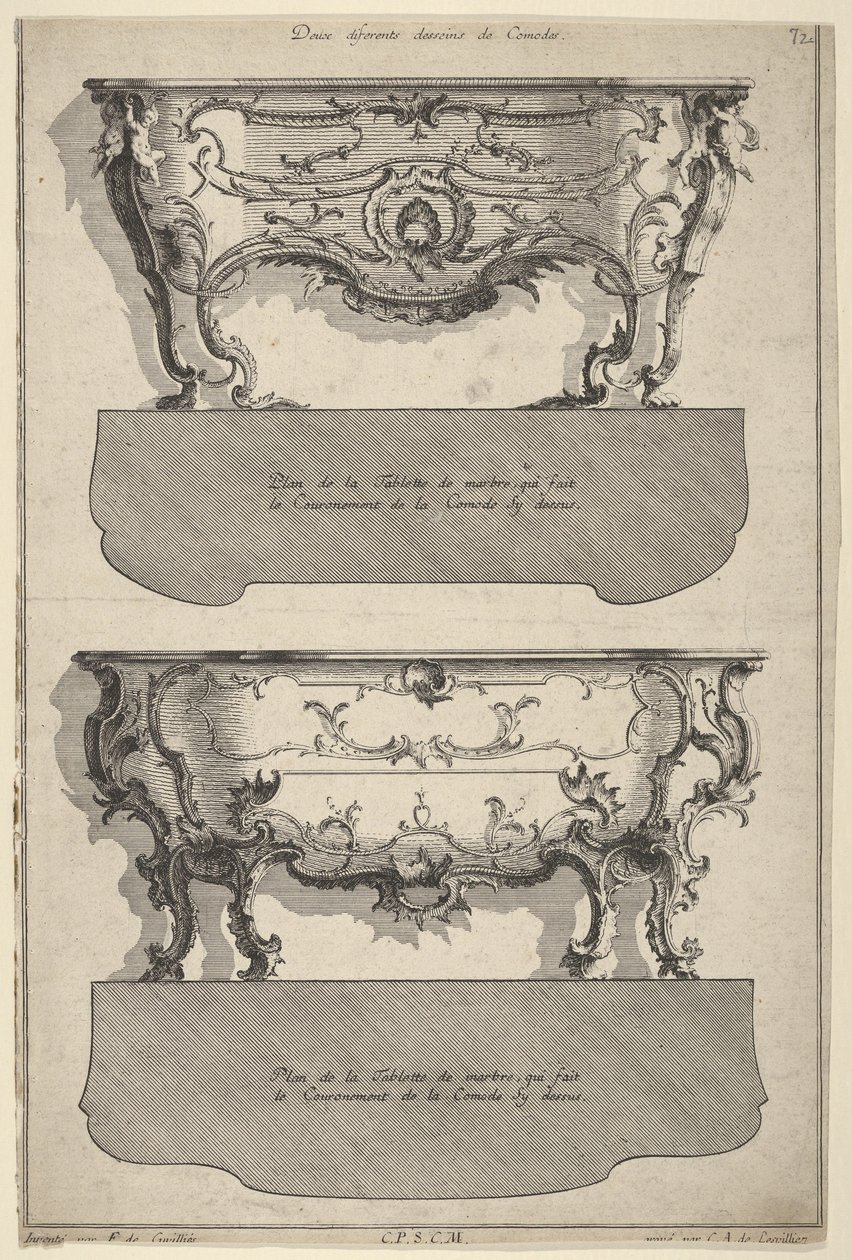 Ontwerpen voor Twee Commodes uit 