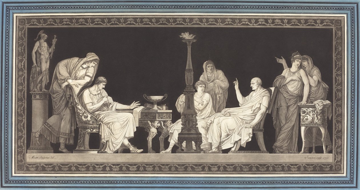 De Catilina Samenzwering door Jean François Janinet after Jean Guillaume Moitte