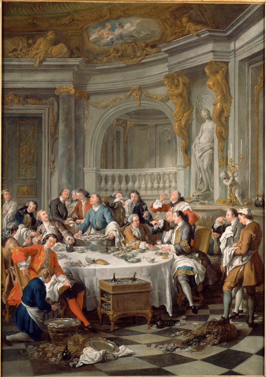 Oester Lunch door Jean François de Troy