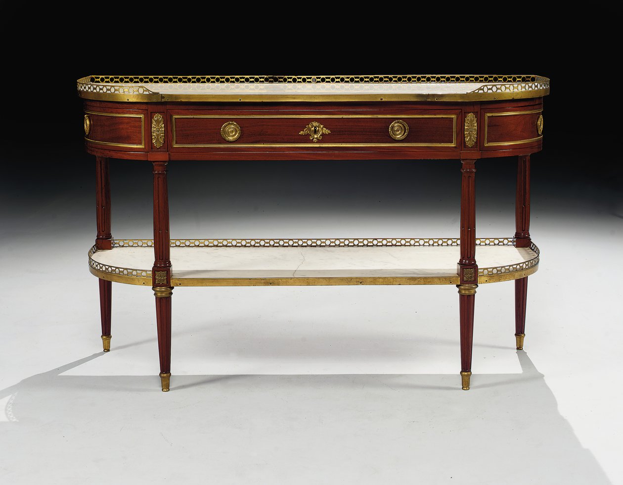Louis XVI console desserte door Jean Frederic Birckel