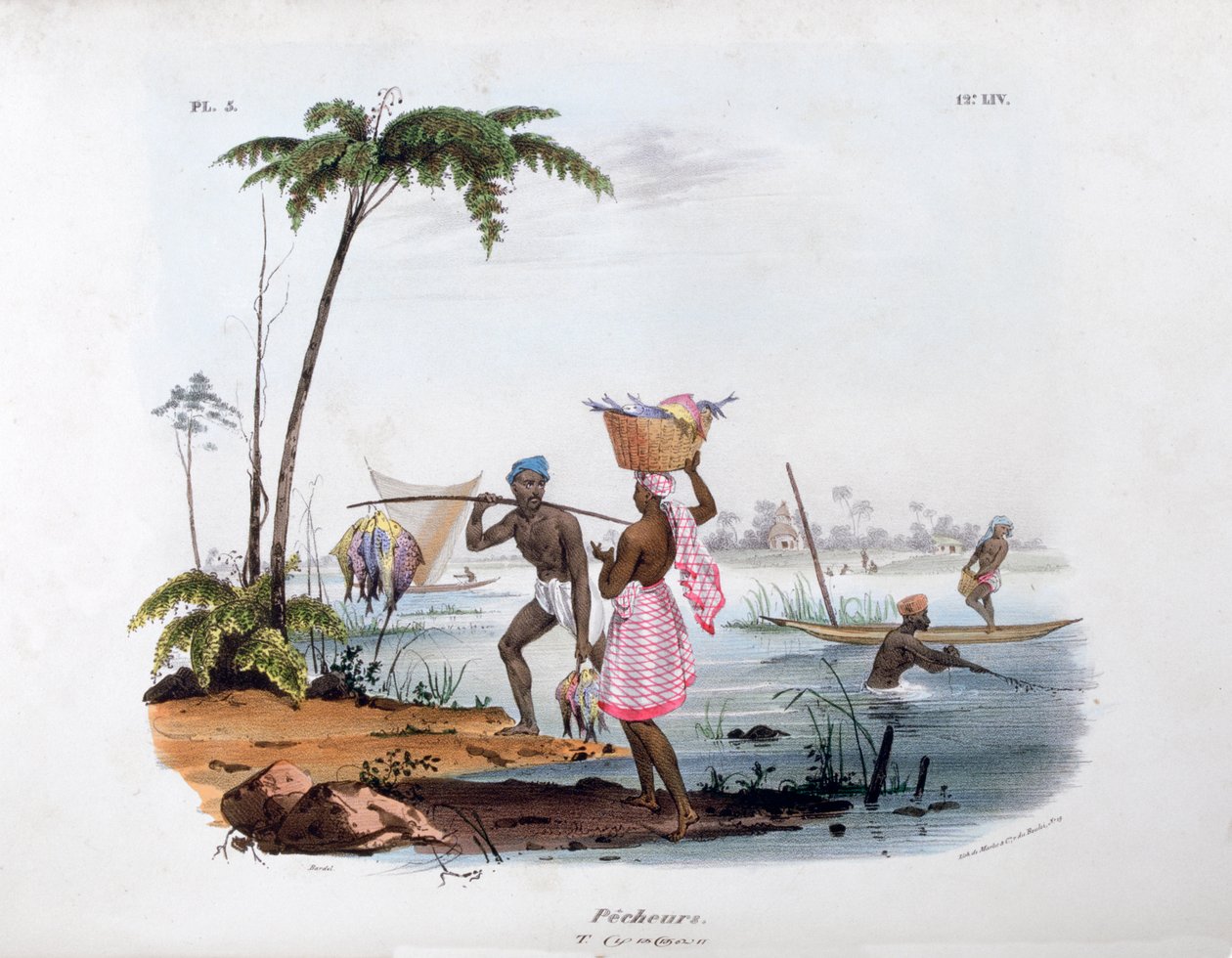 Visser, 1828 door Jean Henri Marlet