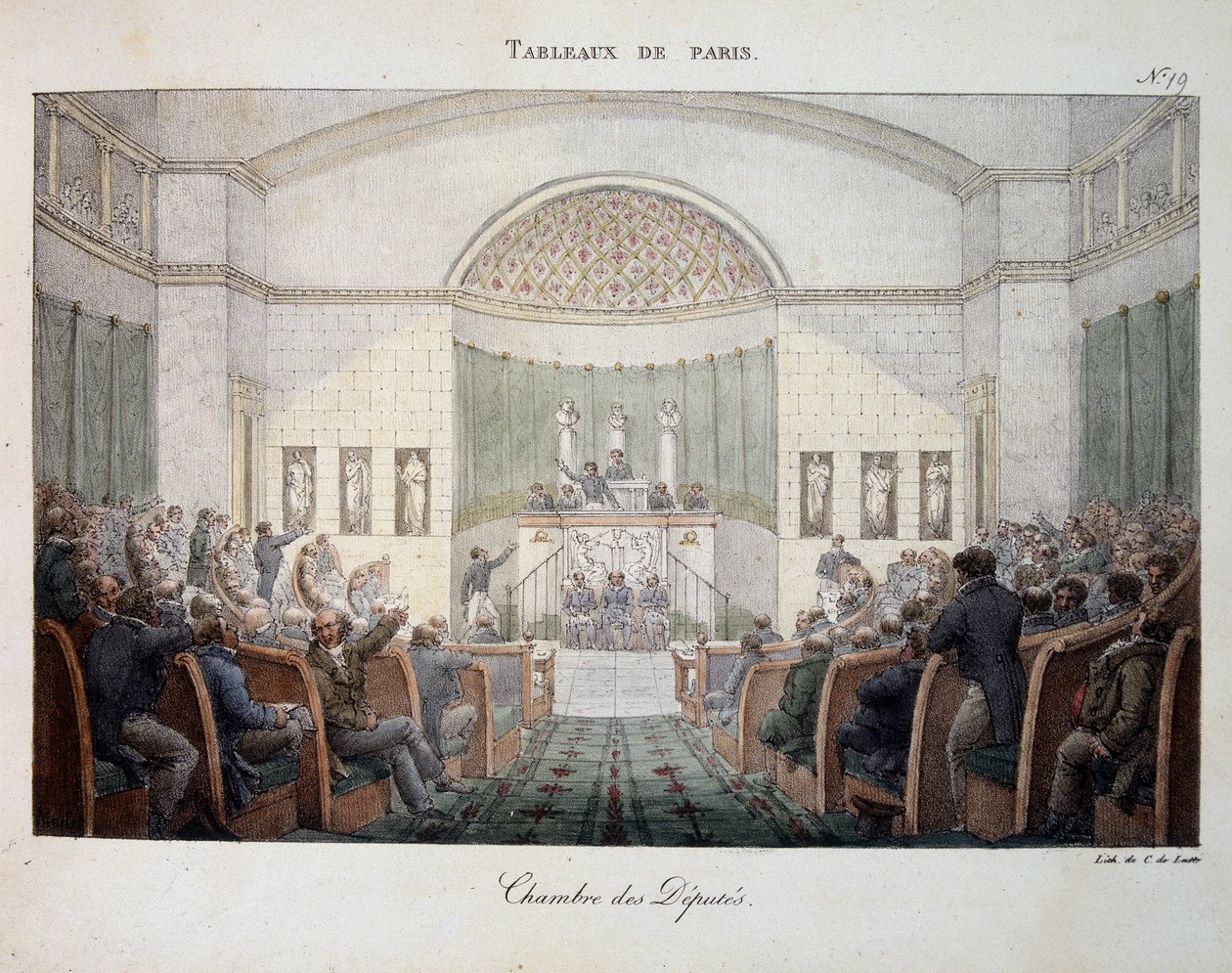 La Chambre des Deputes en seance - in 