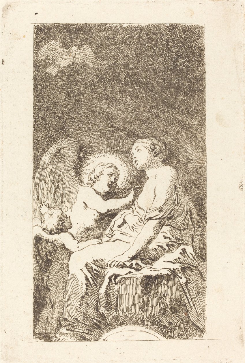 Sint-Catharina van Alexandrië door Jean Honoré Fragonard after Marco Cardisco
