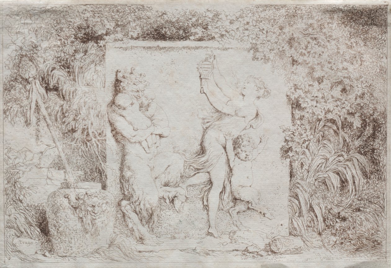 Bacchanaal, 1763 door Jean Honore Fragonard