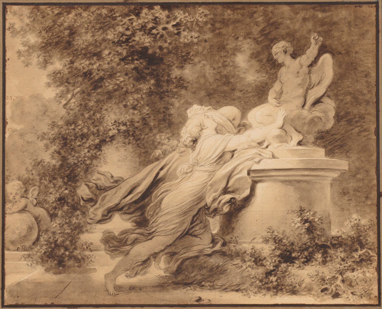 Aanroeping tot Liefde door Jean Honore Fragonard