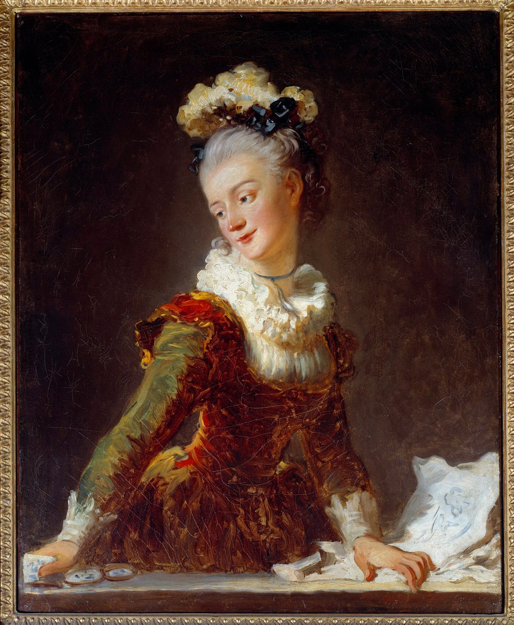 Portret van Marie Madeleine Guimard (1743-1816) door Jean Honore Fragonard