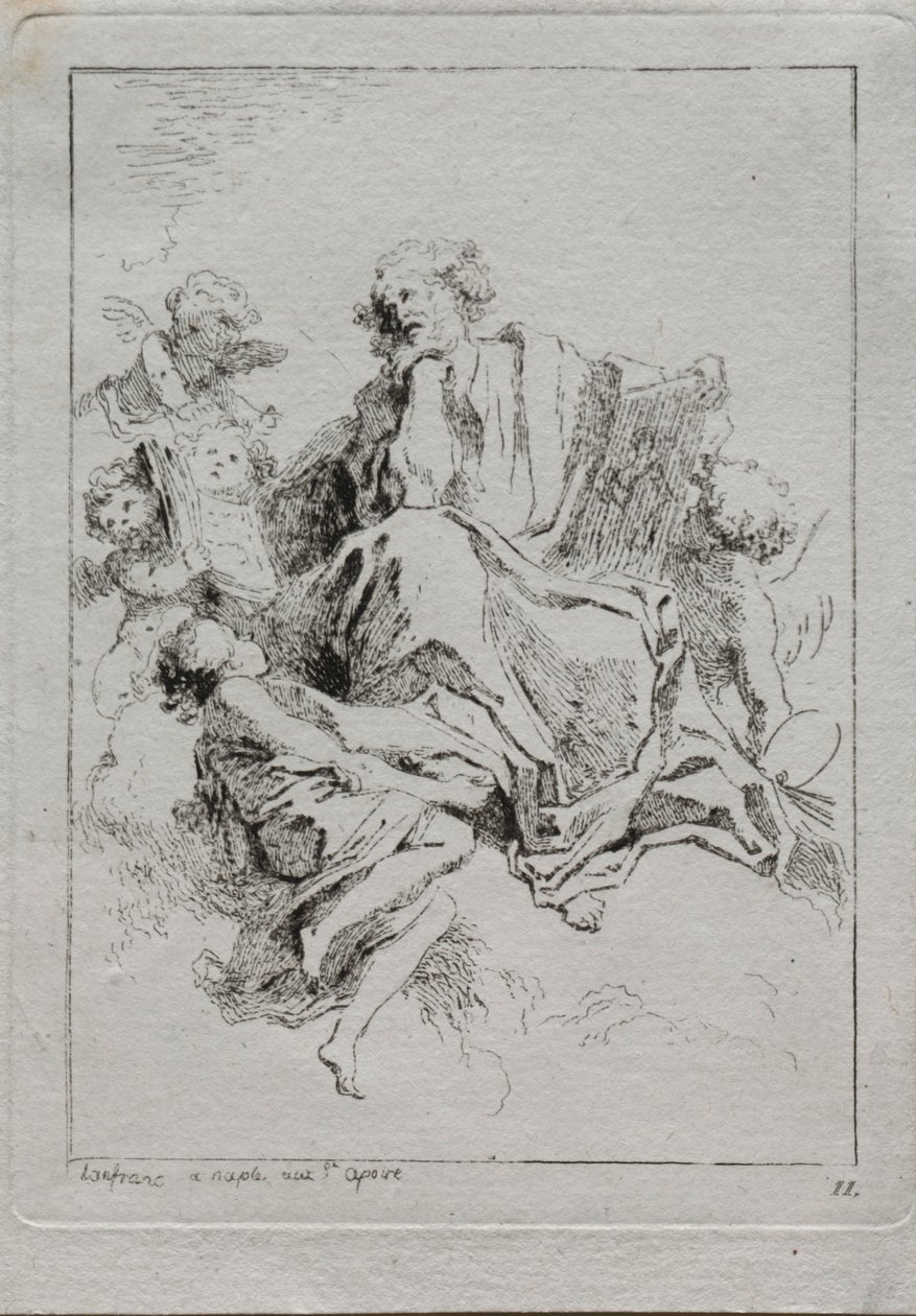 Sint Lucas door Jean Honore Fragonard