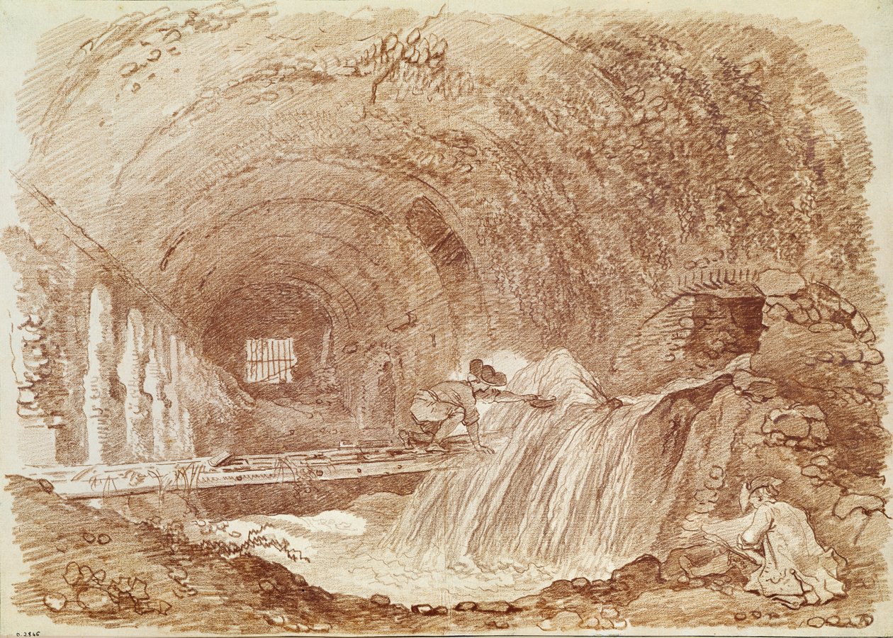 Stallen van Maecenas in Tivoli door Jean-Honore Fragonard