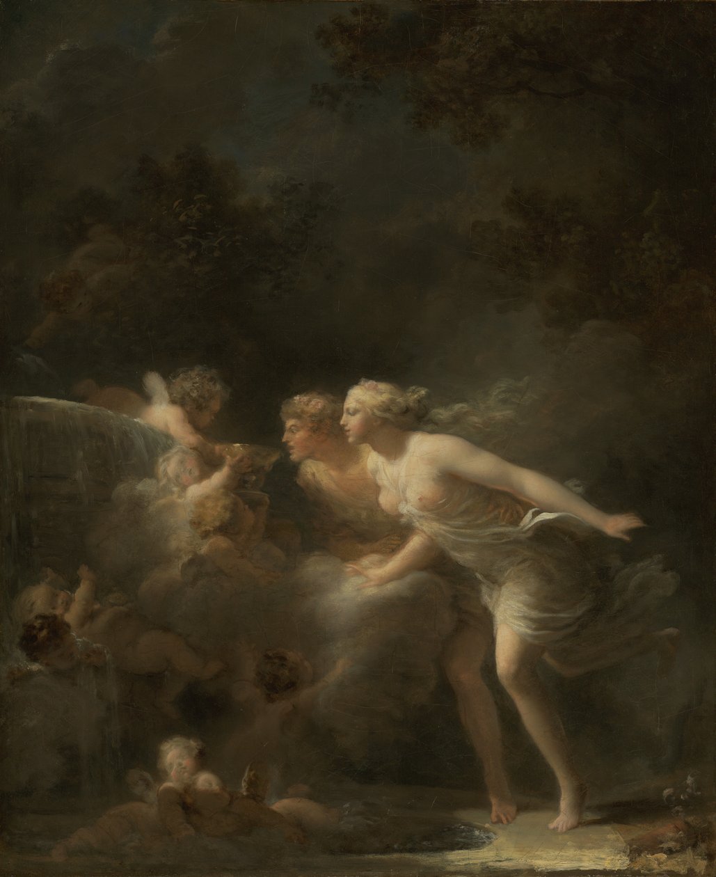 De fontein van de liefde, c.1785 door Jean Honore Fragonard