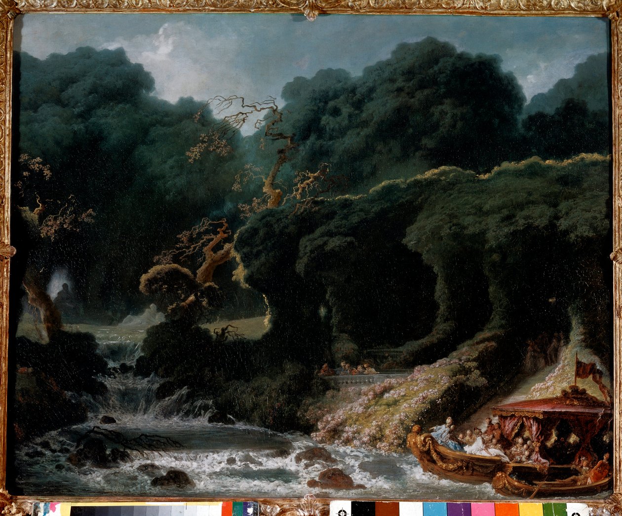 Het feest in Rambouillet genaamd het eiland van de liefde door Jean Honore Fragonard