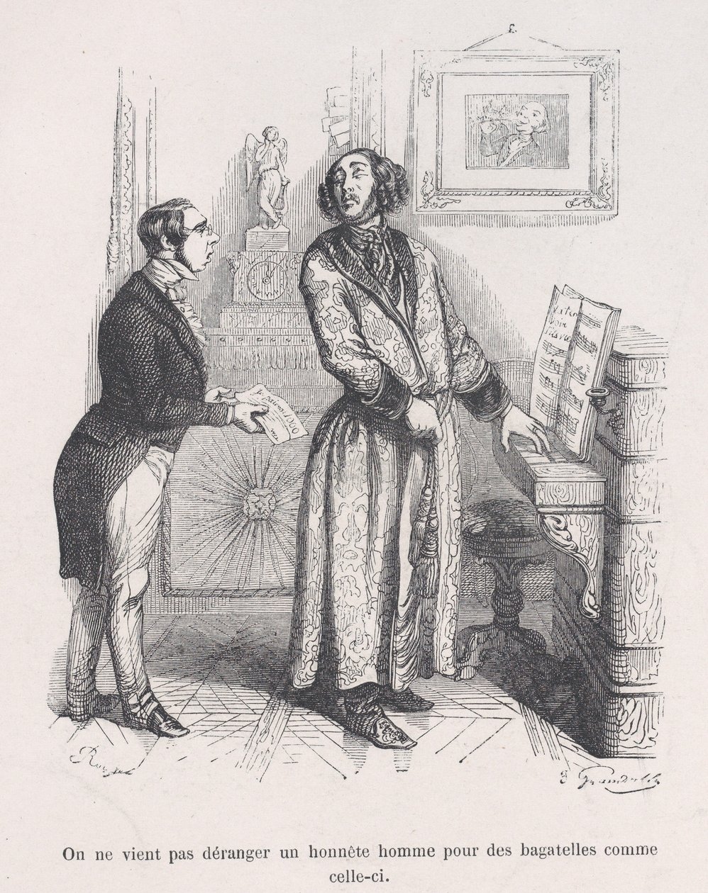 Men valt een eerlijk man niet lastig met zulke kleinigheden door Jean Ignace Isidore Gérard