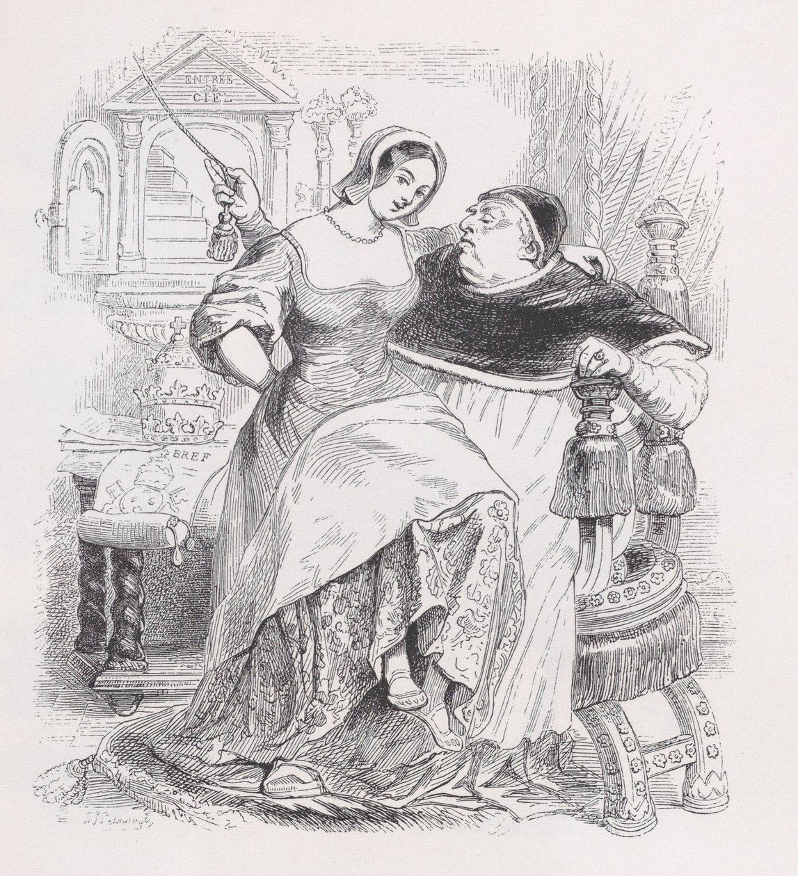 De goede paus uit Het volledige werk van Béranger door Jean Ignace Isidore Gérard