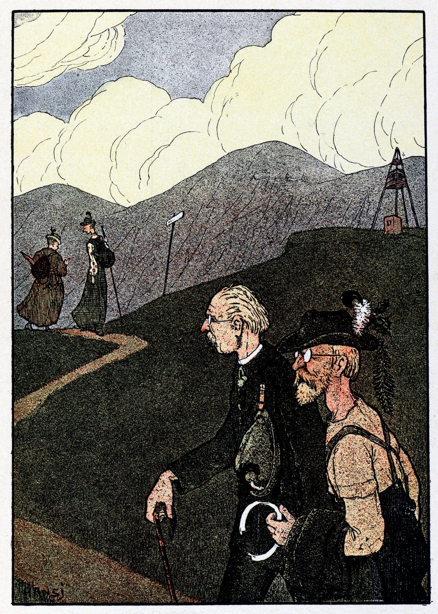 Vogesen Bilder (beelden van de Vogezen) ; Wandeling over de toppen door Jean Jacques (1873 1951) Waltz