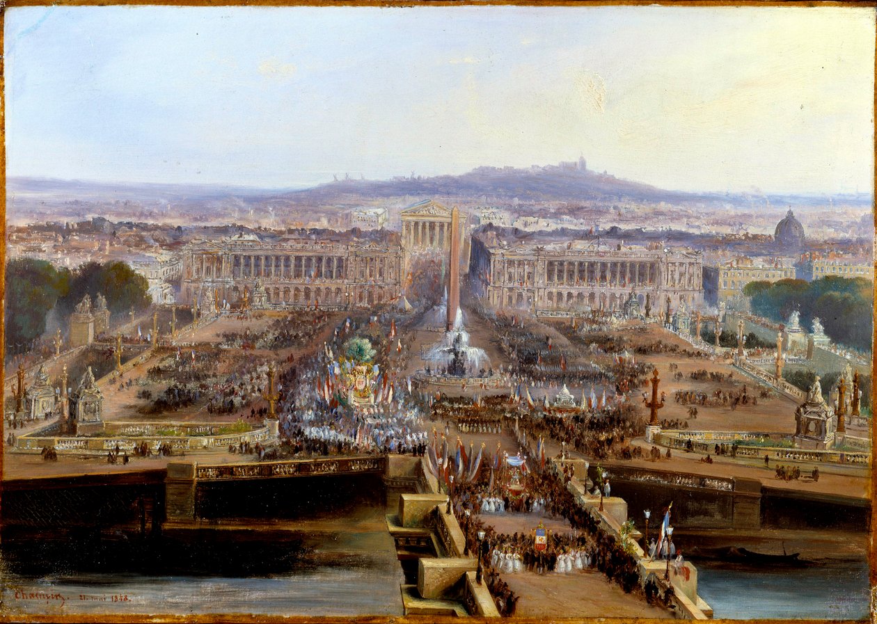Revolutie van 1848: Concordefeest op 21 mei 1848 door Jean Jacques Champin