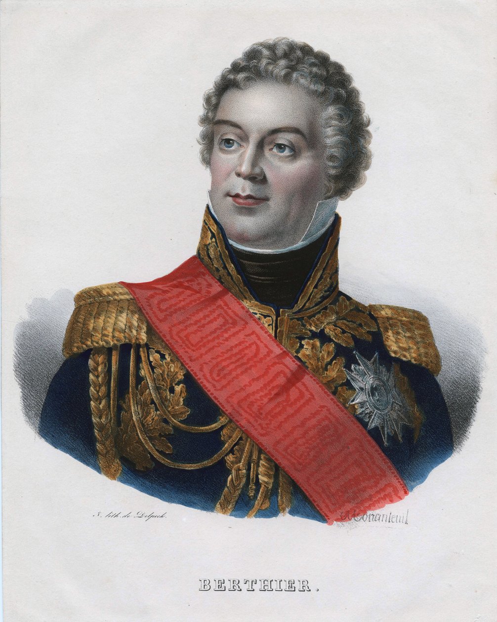 Louis Alexandre Berthier, Prins van Wagram, Prins van Neuchatel door Jean Jacques Francois Monanteuil