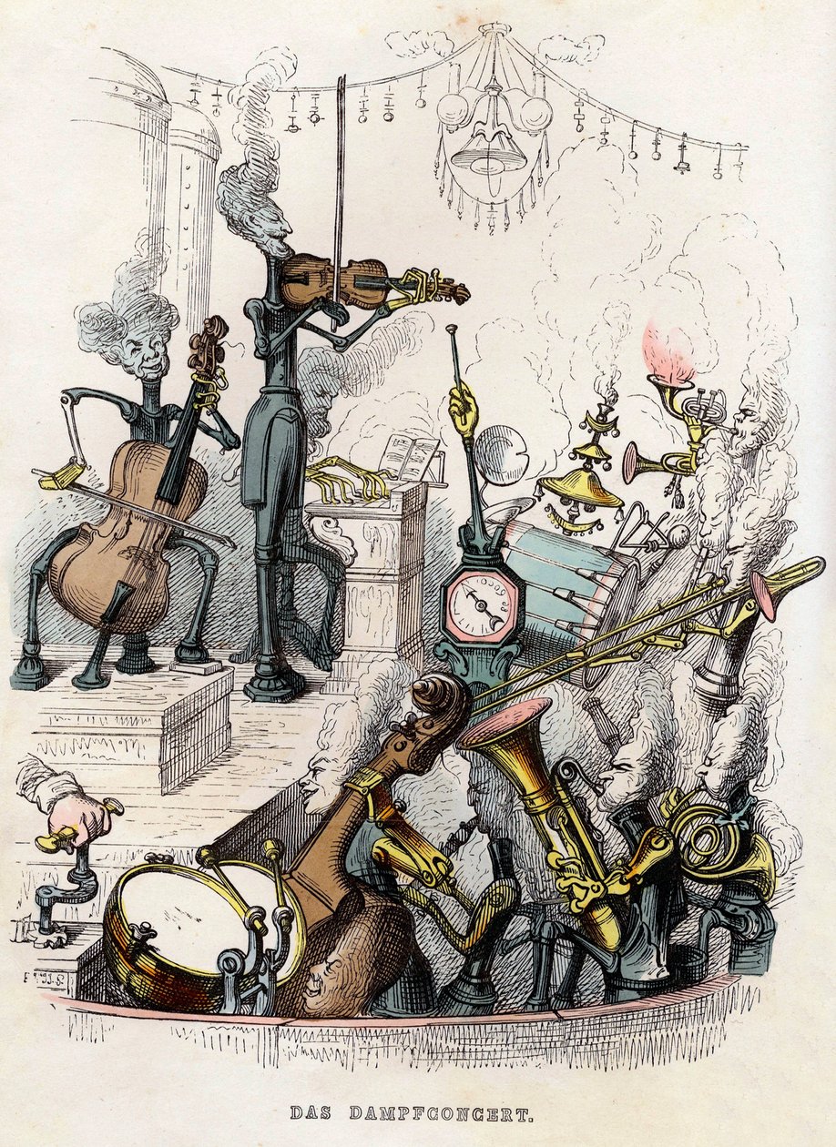 Stoomconcert door Jean Jacques Grandville