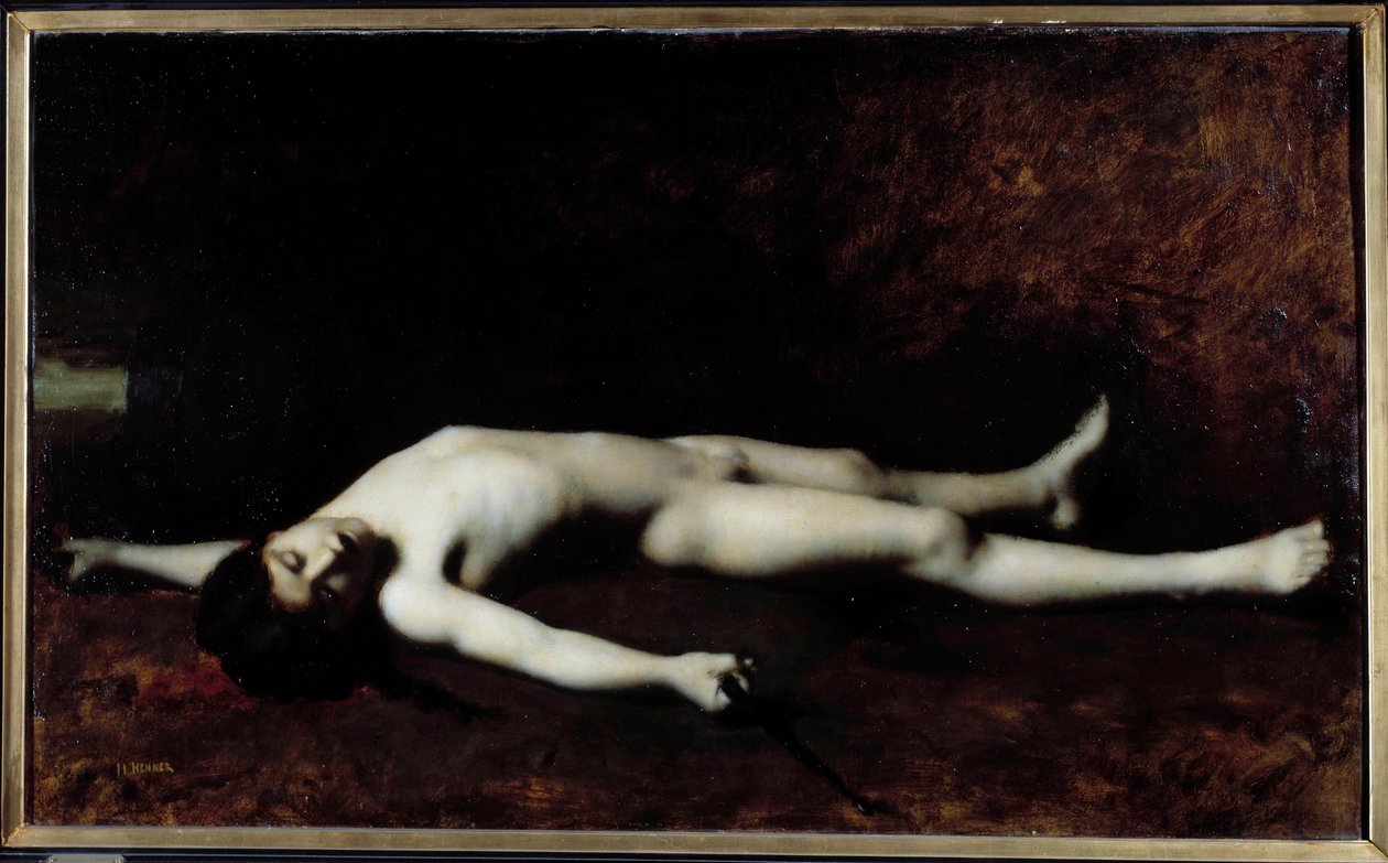 Franse Revolutie: De dood van de tamboer Joseph Bara (1779-1793) door Jean Jacques Henner