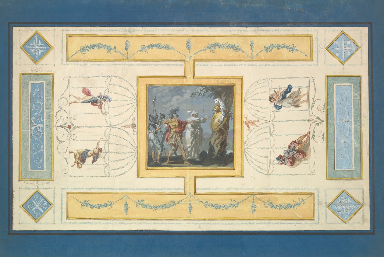 Studie voor een plafond, n.d. door Jean Jacques Lagrenee